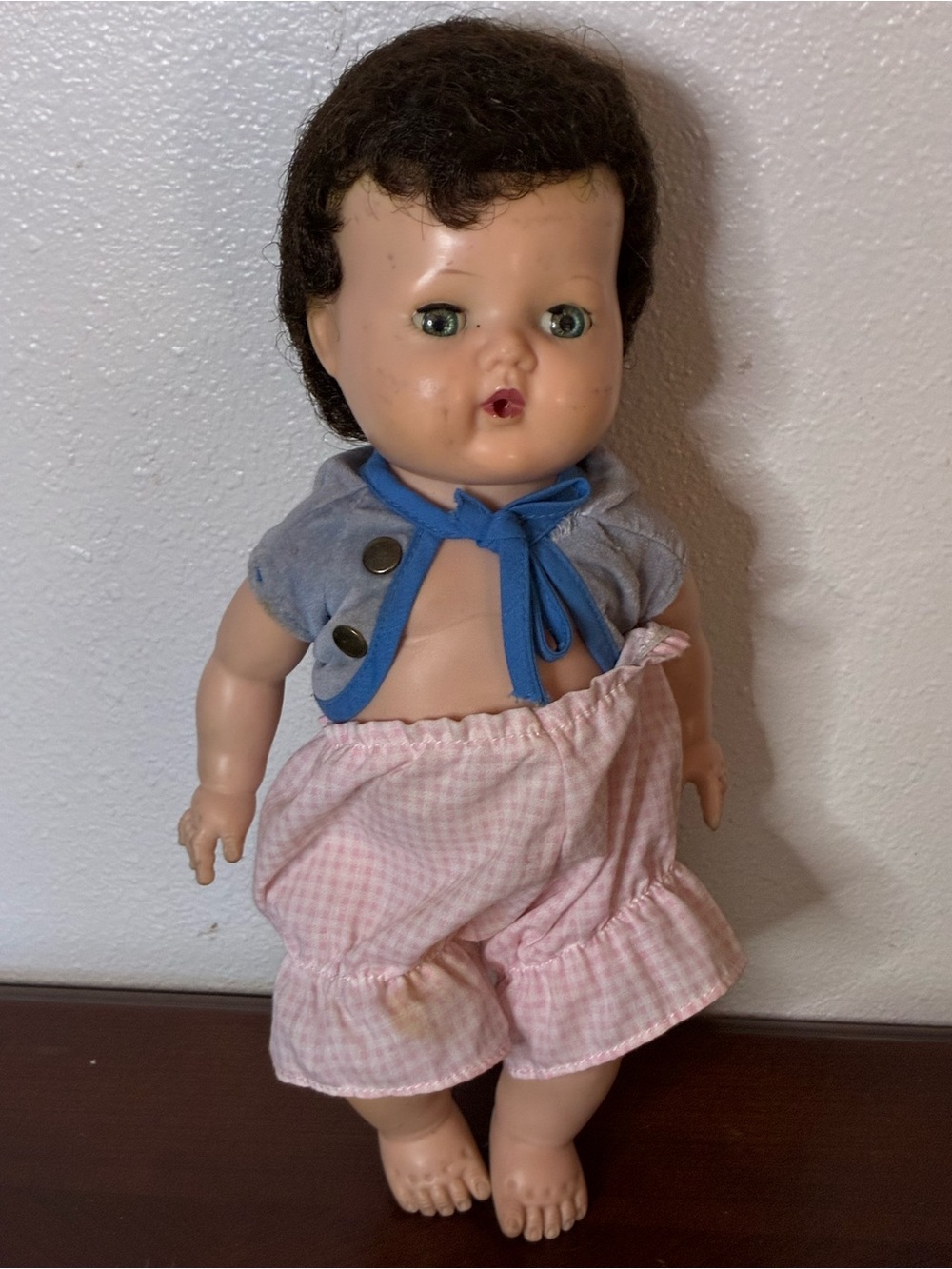 Vintage 1950s American Character Tiny Tears 13" Baby Doll Rockabye Eye